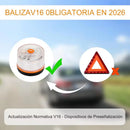 2026 Latest Version Extrastar v16 Car Emergency Light Approved by DGT with Geolocation 3.0 with SIM and Data Paid 2038