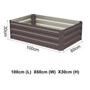 Garden Planter Raised Bed Outdoor Vegetable Plants Flowers Pots Box, S