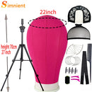 New Training Mannequin Head Canvas Block Head Display Styling Mannequin Manikin Head WigTripod Stand Free T Pins Wig Install Kit