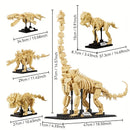 The Fossil Vault | 4-in-1 Jurassic Dinosaur Skeleton Building Blocks Set — 1,225 Pieces
