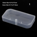 8Styles Plastic Storage Box Small Square Clear Black Box For Jewelry Diamond Embroidery Craft Bead Pill Home Storage Supply