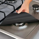 4 Pcs Square Foil Gas Hob Protector Liner Easy Clean Reusable Protection Pad Gas Stove Stovetop Protector Kitchen Accessories