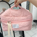2024 New Flower Pattern Women Makeup Bag Toiletries Cosmetic Organizer Zipper Bag Travel Wash Pouch Cosmetic Bag Make Up Bags