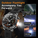 The Milestone Recon | 1.7'' HD GPS Military Smartwatch with Flashlight