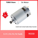 RS550直流电机10.8V/12V/14.4V/16.8V/18V电动马达高扭矩变速箱，适用于电钻/电锯螺丝刀