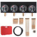 SucceBuy Fuel Vacuum Carburetor Synchronizer Carb Tool sync 4 Gauge Set with Rubber Hose Vacuum Balancer Meter Kit For Motorbike