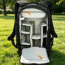 The Back Access | 20-35 L Water-Resistant Camera Backpack with Rain Cover