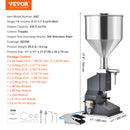 SucceBuy 5-50/100ml A02 Pneumatic/Manual Paste Liquid Filling Machine Bottle Liquid Filler Pedal for Water Juice Cosmetic Milk