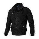 New Men's Casual Jacket Fashion Windbreaker Jacket Coat Autumn Street Fashion Solid Cotton Jacket High Street Motorcycle Jackets