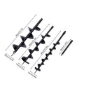 3pcs Spiral Drill Bits 4in/6in/8in Width For Garden Fence Planter and Post Hole Excavator Digger Ground Drilling Tool Borer