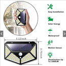 The Solar Sentry | 100-LED Motion-Sensing Solar Flood Light, 3 Modes, IP65
