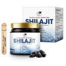 纯喜马拉雅 Shilajit 树脂，含富里酸和微量矿物质，原装 Shilajit 补充剂支持新陈代谢和免疫系统