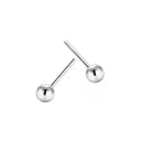 2-6mm Pure Sterling Silver Small Ball Stud Earrings for Women Girls Rook Helix Tragus Standard Lobe Daith Piercing  Jewelry gift