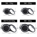 3m 5m 8m 50kg Dog Leash Retractable Roulette Collar for Small Big Dog Accessories Adjustable Durable Walking Hiking Bulldog Rope