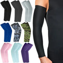 2PC Anti-sunburn Arm Sleeves Exposed Thumb Warmers Sports Sleeve Sunscreen Hand Cover Cooling Warmer for Running Fishing Cycling