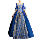 Palace Princess Queen Elegant Ball Party Formal Maxi Dress Medieval Lace Square Neck Medieval Renaissance Victorian Vestidos