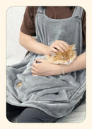 The Companion Carry | Hands-Free Cat Travel Apron with Plush Winter Sleeping Pocket