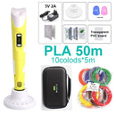 带20/30色PLA耗材的儿童3D打印笔，3D创意玩具儿童礼物，带便携包