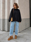Wolfeel Oversized Hoodies & Sweatshirts for Women Autumn Winter Thick Warm Fleece Sweatshirt Girls Streetwear Loose Pullovers
