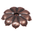 Alloy Incense Burner Stick Holder Buddhism Lotus Line Incense Plate Sandalwood Coil Base Temples Yoga Studios Home Decoration