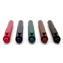 5pcs/box Kaco Retro Dark Colored Gel Pens Retractable 0.5mm Fine Point Dark-red/green/brown/blue Black Pens for Journaling