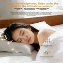 Bluetooth 5.4 Under Pillow Bluetooth Speaker Sleep Aid Bone Conduction Sound Machine TF Card Support Ultra-Thin