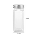 The Culinary Cartographer | 12-Piece Transparent Glass Spice Jar Set