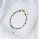 3MM Naturnal Stone Beads Bracelets For Women on Hand Luxury Jewelry Sets  Wholesale Bangle  Party Gift Tourmaline  Handwork