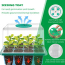 带育苗盘植物种子启动盘的全光谱LED植物生长灯，温室种植盘，每盘12孔