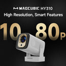 The Magcubic HY310 | 1080P Auto-Focus Portable Projector (330 ANSI, 4K Support)