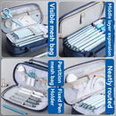 Pen Storage Bag Pencil Case 5 Layer Large Capacity Cosmetic High Quality Study Supplies Simple Student Stationary Boxes