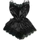 Summer Lace Silk Pajama Set for Women Sleepwear Sexy Lingerie Cami Top and Shorts Sets Comfortable Casual Pijamas