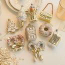 Christmas Tree Pendant Cartoon Pendant Ornament Christmas Decoration 2025 for Home Garden Yard Decor Christmas Liquidations