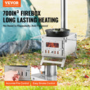 Helios EmberCraft 700 Stainless Tent Stove | 80" Chimney System