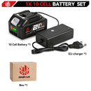 ONEVAN 15000mAh 22500mAh Lithium Ion Battery Rechargeable Battery With Charger Electric Wrench Power Tool For Makita 21V Battery Pin Tool
