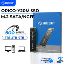 ORICO Y20M M.2 SATA SSD 1TB 2TB 4TB M.2 NGFF SSD 500MB/S M.2 2280 Ngff Sata B & M Key 固态硬盘适用于台式机笔记本电脑