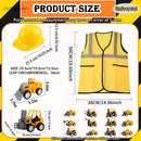 Kids Construction Party Favors for Boys Construction Vest Hat toys Worker Costumes Dress Up Construction Birthday Party Supplies