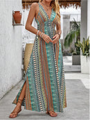 New Summer Beach Dress Vestidos Para Mujer Printing Dresses Fashion Suspenders Dress Party Dresses Clothing Long Dresses