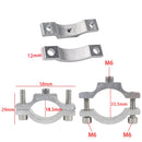 2Pcs Bike Motorcycle Headlight Spotlight Mount Handlebar Fixed Clamp Bracket Clip M5/M6 Screw Aluminum Alloy Front Light Holder