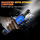 DayPlus 12V Right Angle Ratchet Wrench 3/8" Cordless Electric Screwdriver Removal Screw Nut Car Repair Lithium with 2 Batteries