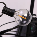 12米30LED G40太阳能串灯 户外庭院灯 太阳能和USB供电 防水球形吊灯 防碎