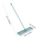 SucceBuy Lawn Leveling Rake 36inchx10inch Heavy-duty Lawn Leveler With 78inch Steel Extended Handle For Garden Golf Lawn Farm