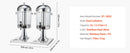 SucceBuy Beverage Dispenser 2.1 Gallon x2 Drink Dispenser, Stainless Steel + Plastic with Spigot Chamber Tray for Restaurants