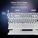 Redragon K673 PRO 75% 无线Gasket RGB游戏键盘，三模81键紧凑型机械键盘热插拔红轴