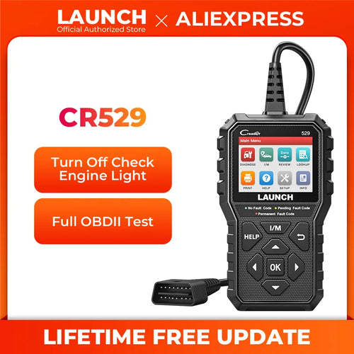 LAUNCH Creader 529 OBD2 扫描仪汽车诊断工具 OBDII 代码阅读器故障代码读取 OBD 扫描 DIY 代码阅读器 CR529