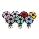 ATOB 10PCS Pacifier Clip Silicone Round Teether Clips  DIY Baby Pacifier Dummy Chain Holder Soothing Pacifier Accessories