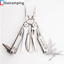 Daicamping DL12 Clip Multifunctional 7CR17MOV Folding Knife Hand Tools Sets Multitools Camping Gear EDC Multi Tools Pliers Kit