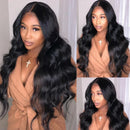 No Leave Out V Part Body Wave Wigs 200% Density Upgrade Machine Brazilian Hair 32 Inches Remy Human Hair Easy Install Natural Hair For Women