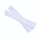 Classic Women Black White Red Evening Party Prom Gloves Opera Stretch Satin Long Mittens for Lady Driving Sun Protection Gloves