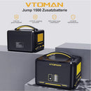 VTOMAN Jump 1500 扩展电池 1548Wh，备用磷酸铁锂 (LFP) 电池，适用于 Jump 1000、Jump 1500X 和 Jump 1800 电源